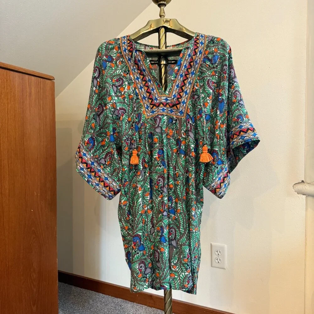 Tory Burch Embroidered Tunic / Dress / Cover Up